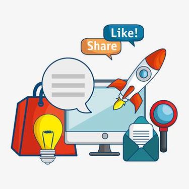 وکتور بازاریابی اینترنتی وکتور  مانیتور