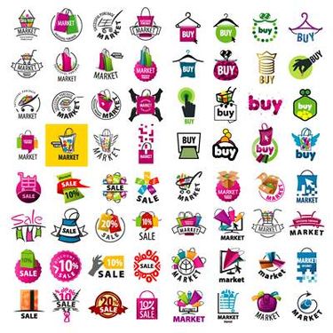 وکتور لوگو خرید وکتور  برچسب فروش