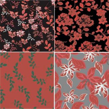 وکتور بک گراند گل وکتور پترن گل