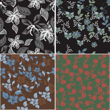 وکتور بک گراند گل وکتور پترن گل