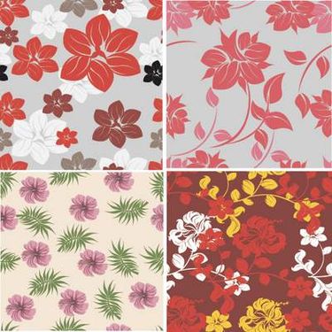 وکتور بک گراند گل وکتور پترن گل