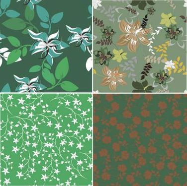 وکتور بک گراند گل وکتور پترن گل