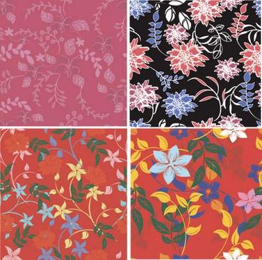 وکتور بک گراند گل وکتور پترن گل