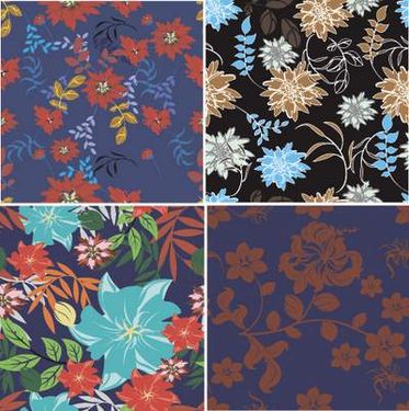 وکتور بک گراند گل وکتور پترن گل