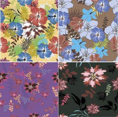 وکتور بک گراند گل وکتور پترن گل