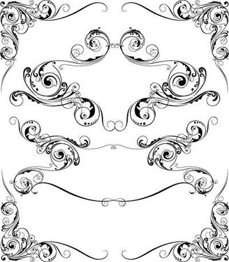 وکتور کادر گل وکتور حاشیه گل