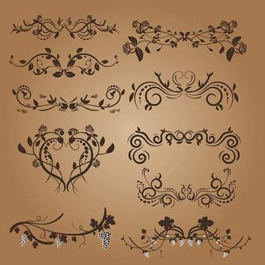 وکتور کادر گل وکتور حاشیه گل