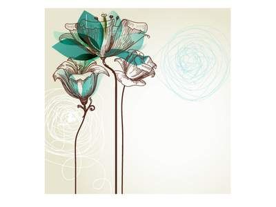 وکتور بک گراند گل وکتور پس زمینه گل