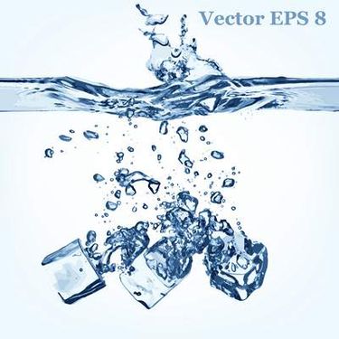 وکتور قالب یخ وکتور آب