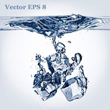 وکتور قالب یخ وکتور آب