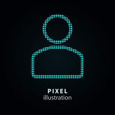 وکتور آدمک پیکسلی وکتور اشکال پیکسلی