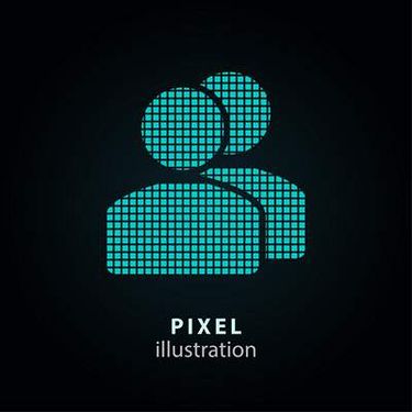 وکتور آدمک پیکسلی وکتور اشکال پیکسلی