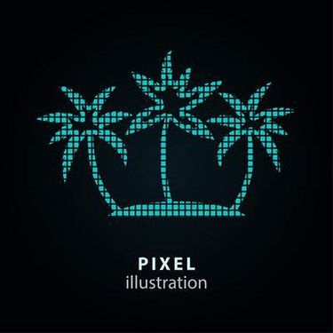 وکتور  پیکسلی وکتور اشکال پیکسلی