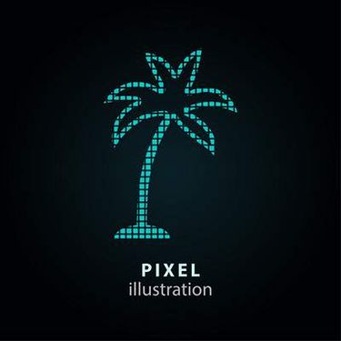 وکتور  پیکسلی وکتور اشکال پیکسلی