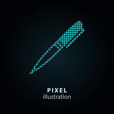 وکتور  پیکسلی وکتور اشکال پیکسلی