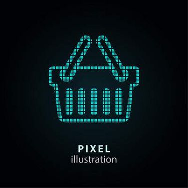 وکتور  پیکسلی وکتور اشکال پیکسلی