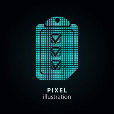 وکتور  پیکسلی وکتور اشکال پیکسلی