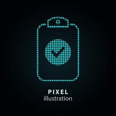 وکتور  پیکسلی وکتور اشکال پیکسلی