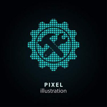 وکتور  پیکسلی وکتور اشکال پیکسلی