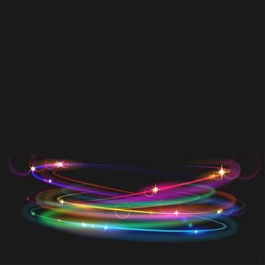 وکتور جلوه نور مارپیچ