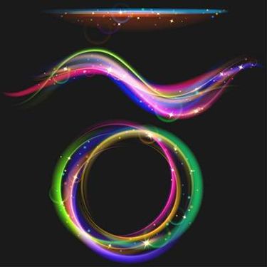 وکتور جلوه نور مارپیچ