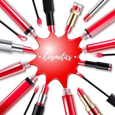 وکتور لوازم آرایش وکتور رژلب