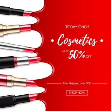 وکتور لوازم آرایش وکتور رژلب