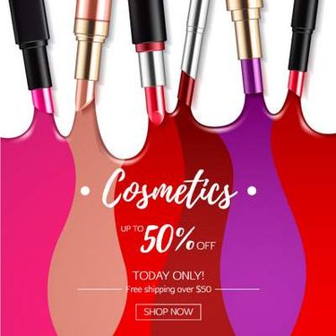 وکتور لوازم آرایش وکتور رژلب