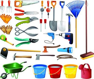 وکتور تجهیزات باغبانی وکتور بیل