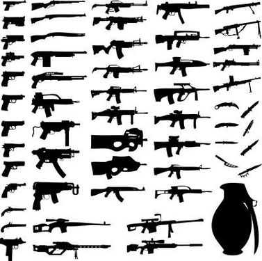 وکتور اسلحه وکتور تفنگ وکتور سلاح گرم