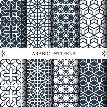 وکتور بک گراند تذهیب وکتور پترن تذهیب