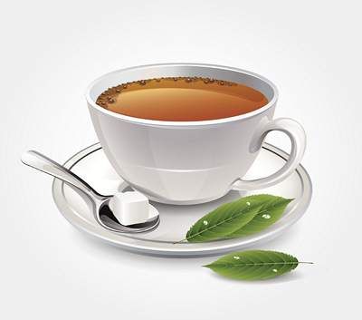 وکتور چای وکتور فنجان شیشه ای چای