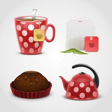 وکتور چای وکتور فنجان شیشه ای چای