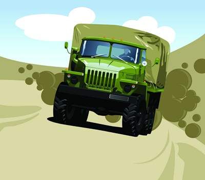 وکتور کامیون نظامی وکتور نفربر