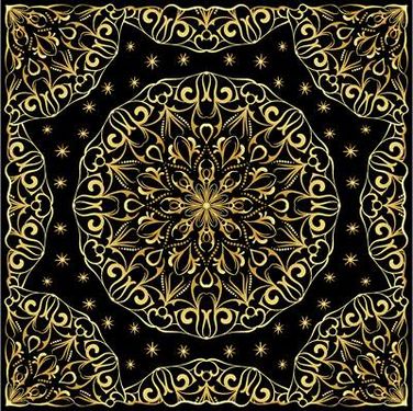 وکتور بک گراند تذهیب وکتور حاشیه گل