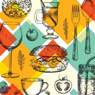 وکتور منوی رستوران وکتور آشپزخانه