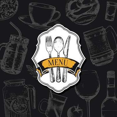 وکتور منوی رستوران وکتور آشپزخانه
