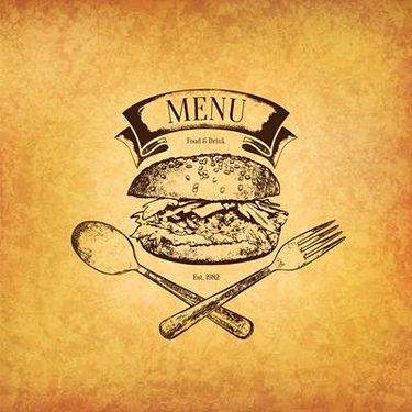 وکتور منوی رستوران وکتور آشپزخانه