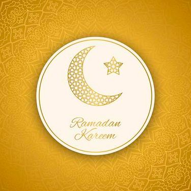 وکتور بک گراند تذهیب وکتور حلال ماه