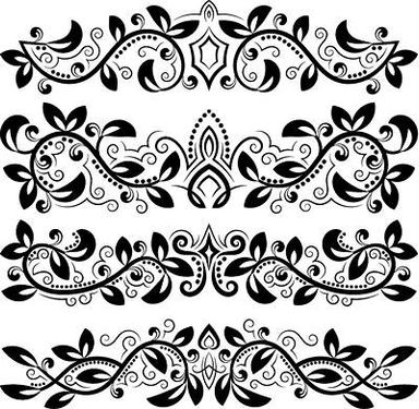 وکتور حاشیه گل وکتور حاشیه گل و بوته