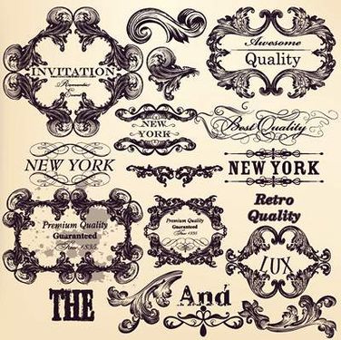 وکتور کادر گل و بوته وکتور حاشیه گل و بوته