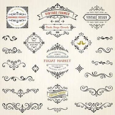 وکتور کادر گل و بوته وکتور حاشیه گل و بوته