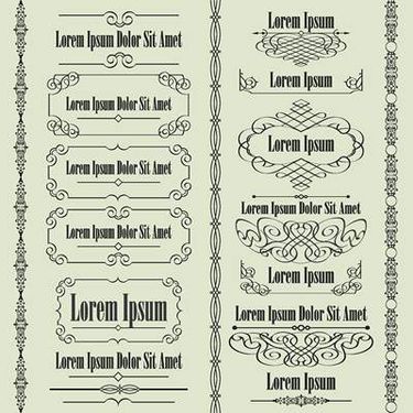 وکتور کادر گل و بوته وکتور حاشیه گل و بوته