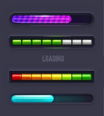 وکتور نوار گرافیکی لودینگ