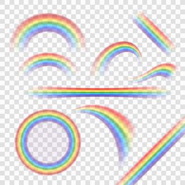 وکتور موج رنگین کمان وکتور نور رنگین کمان