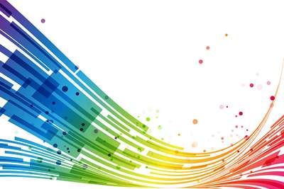 وکتور موج رنگین کمان وکتور نور رنگین کمان