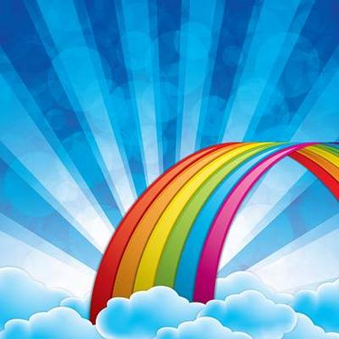 وکتور موج رنگین کمان وکتور نور رنگین کمان