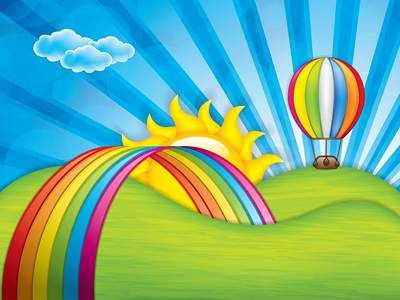 وکتور موج رنگین کمان وکتور نور رنگین کمان