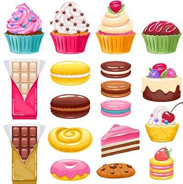 وکتور قنادی وکتور شیرینی سرا