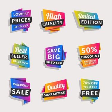 وکتور برچسب سه بعدی وکتور لیبل مثلثی